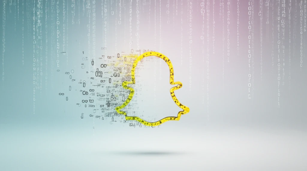Snapchat ghost fading into code