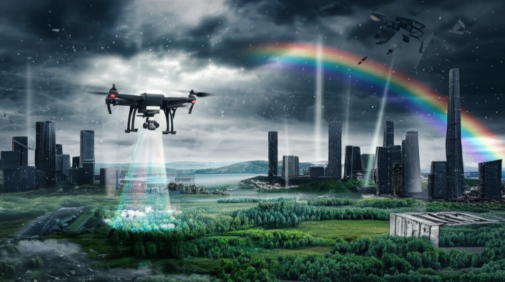 LiDAR and Hyperspectral Data Fusion Illustration