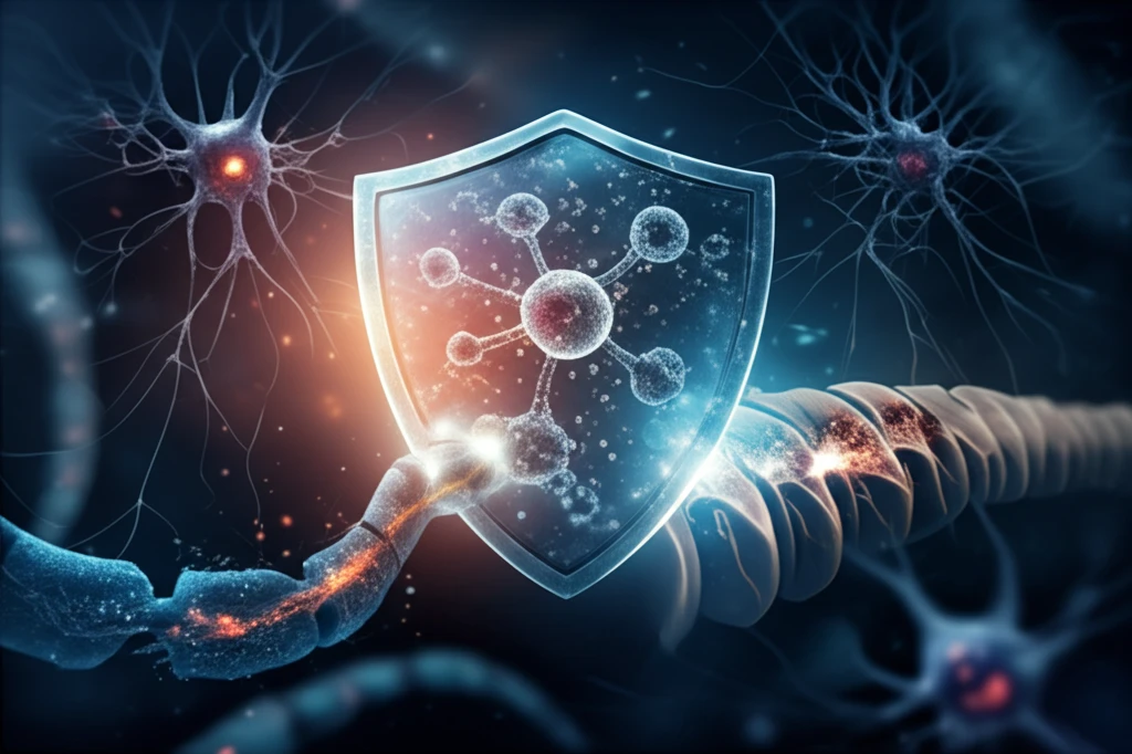 Leptin shield protecting neurons from spinal cord injury