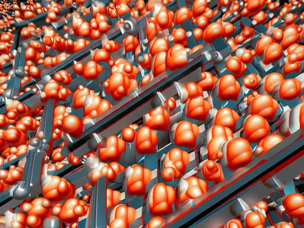Surreal illustration of geometrically frustrated kagome lattice with spinning magnetic moments.