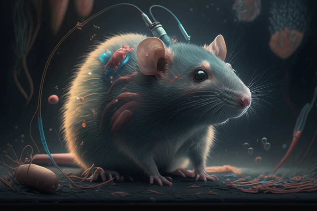 Wistar rat receiving cryotherapy treatment for sciatic nerve compression.