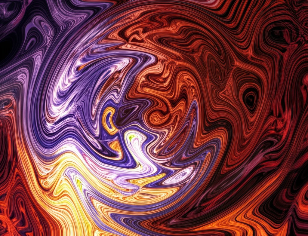 Surreal illustration of the sun's photosphere showing magnetic field lines and distorted spectral lines.