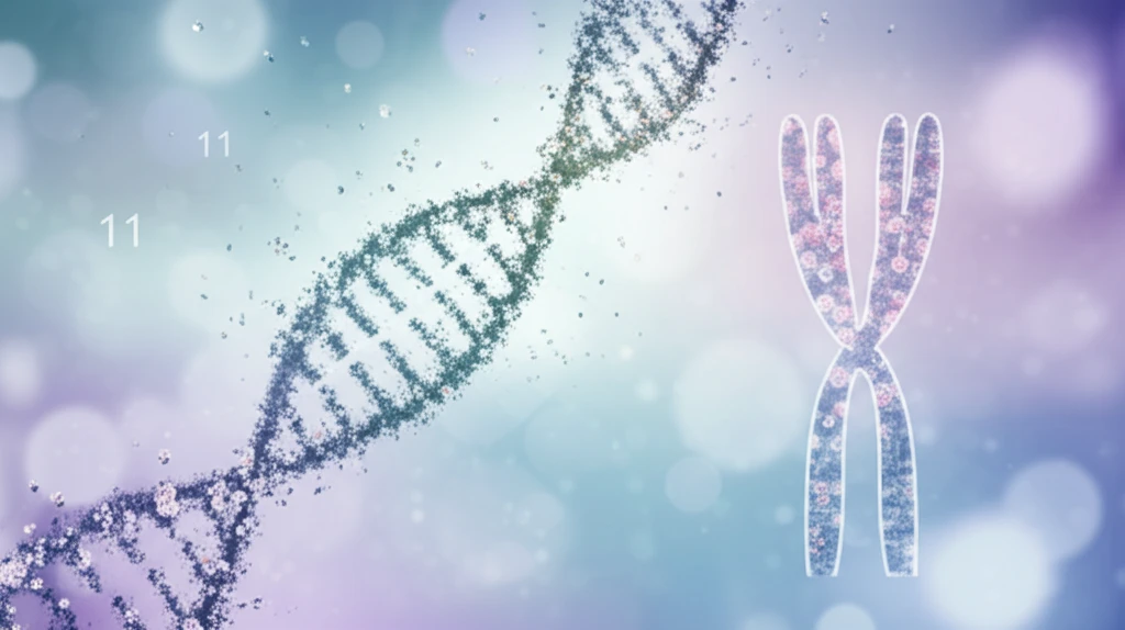 DNA transforming into flowers, symbolizing hope in genetic research
