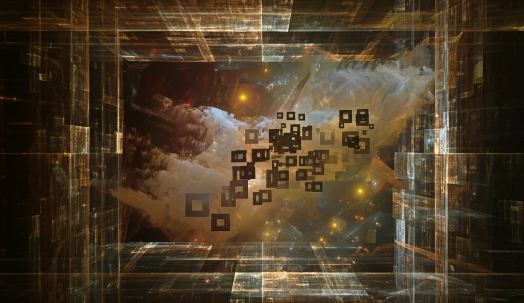 Abstract interconnected rectangles in a multidimensional space, symbolizing Riesz bases.