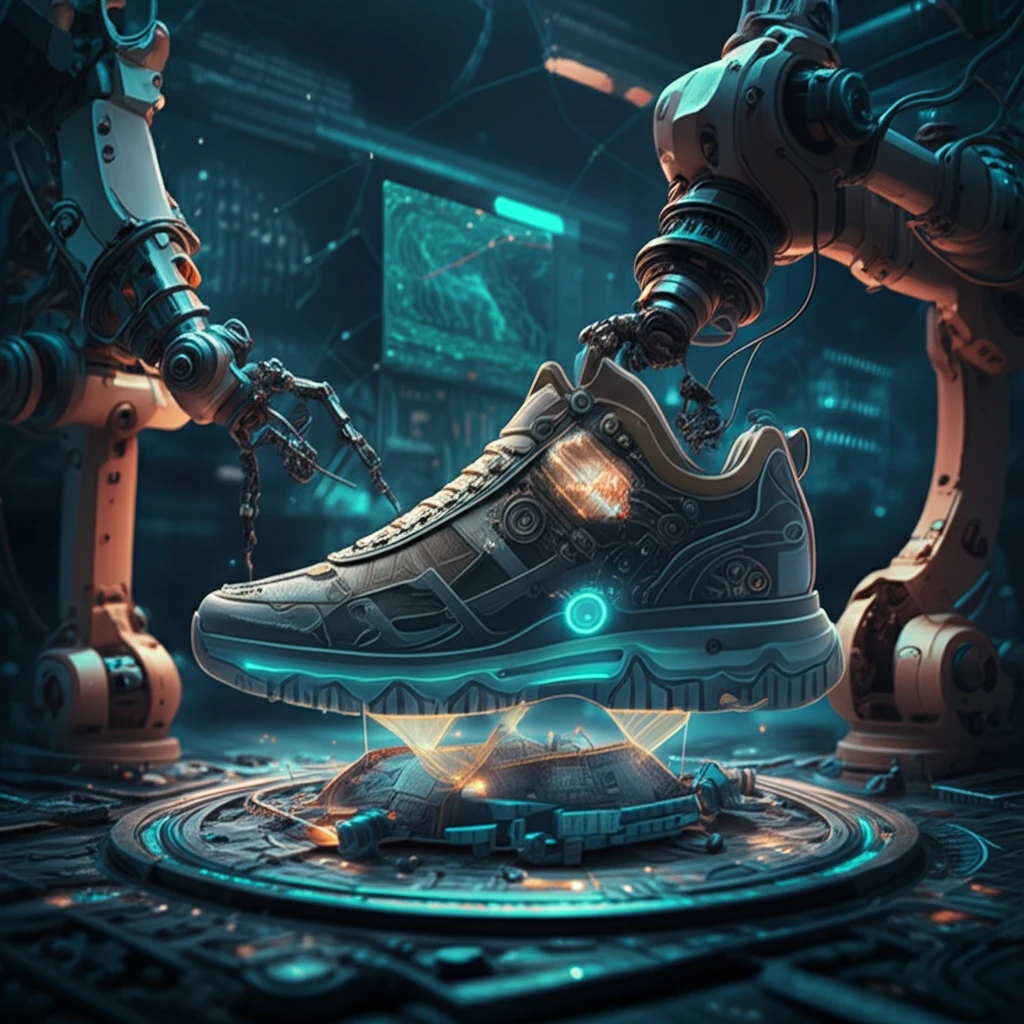 Surreal illustration of semantic process modeling transforming into personalized products.