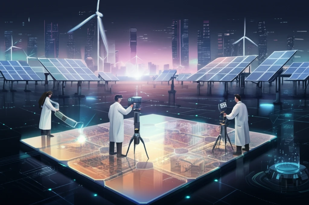 Illustration of perovskite solar cell surface modification.