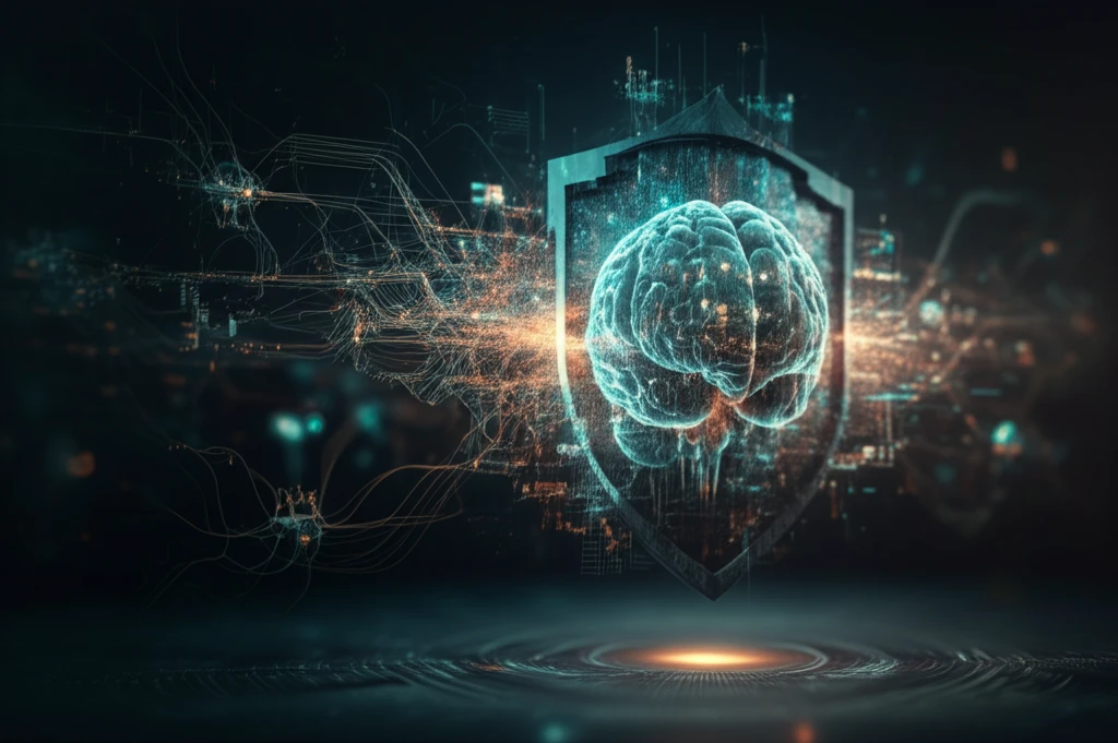 AI Brain Protecting Website Shield