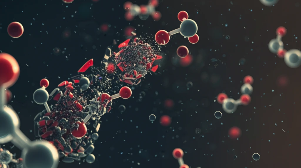 Molecules colliding and fragmenting