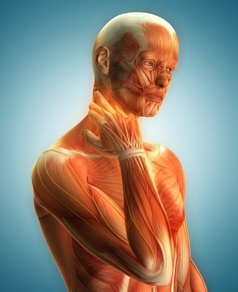 Illustration depicting the complexities of neck and arm pain sources