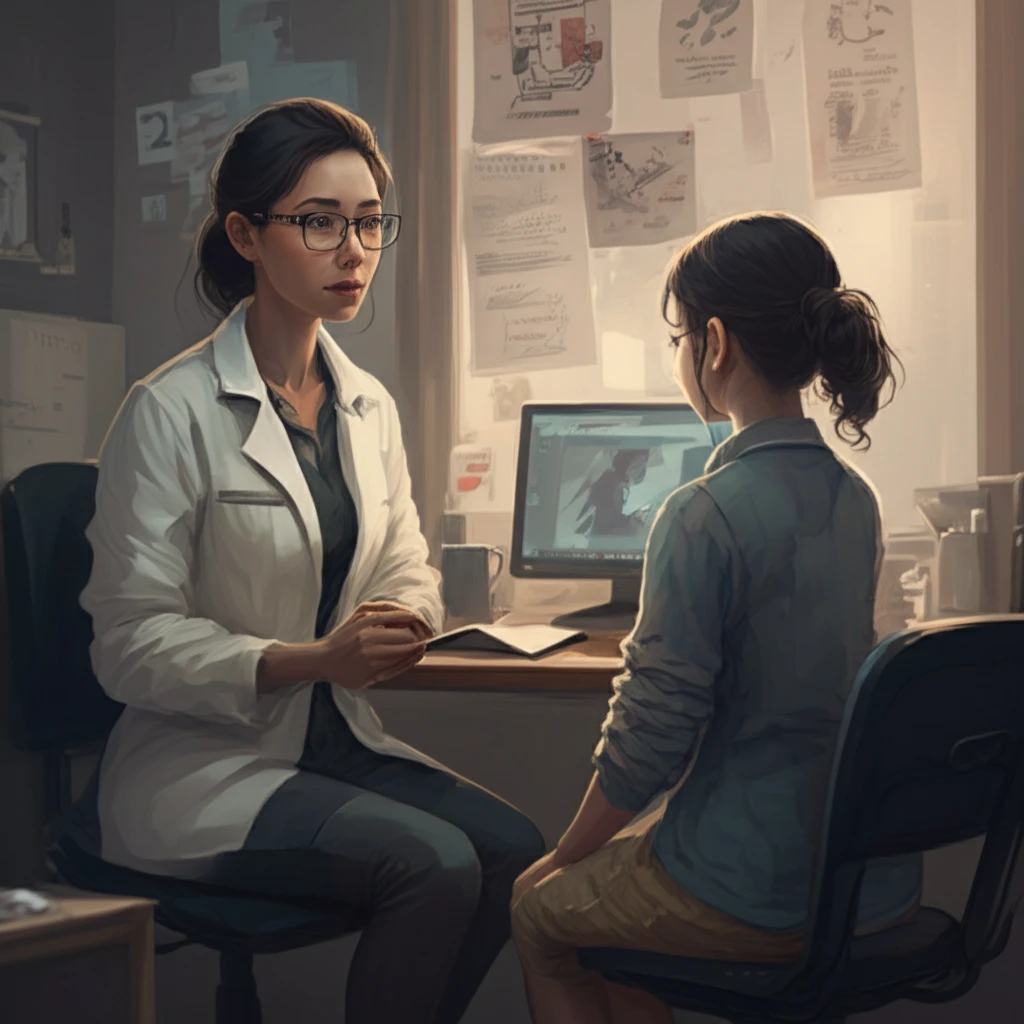 Speech therapist helping patient communicate, value-based care concept