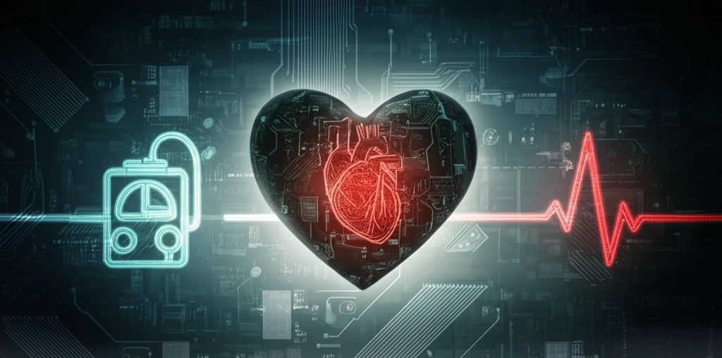 Heart with defibrillator transitioning to pacemaker