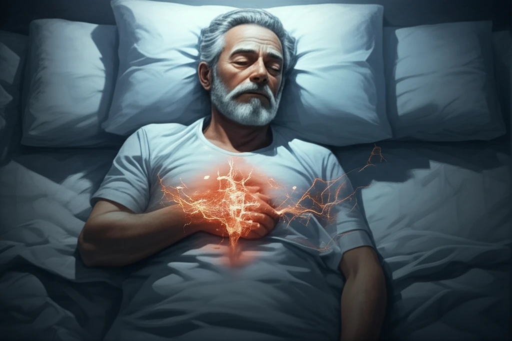Illustration of older adult sleeping peacefully, symbolizing overcoming arthritis and inflammation for restful sleep.