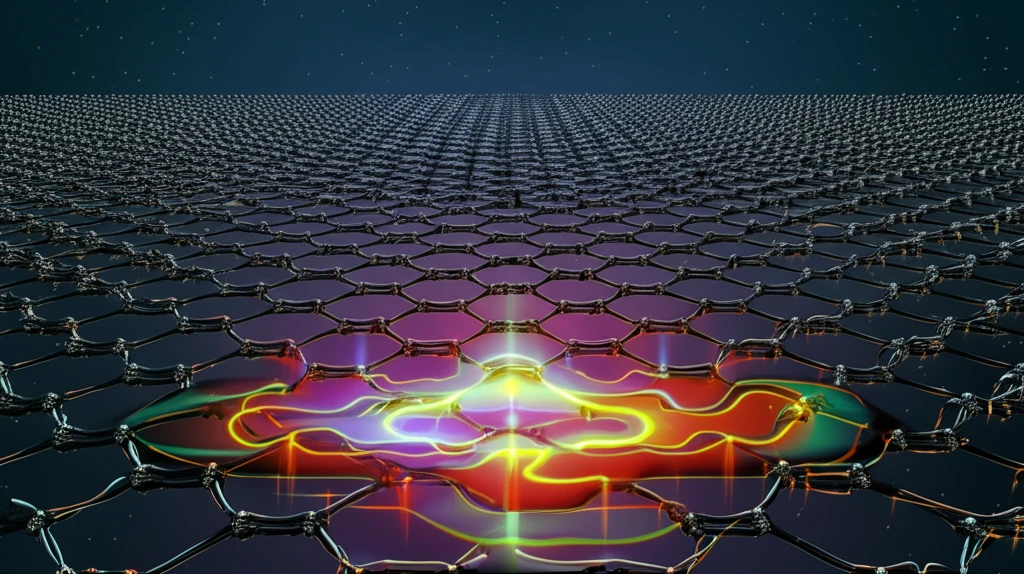 Electrons flowing across a graphene sheet