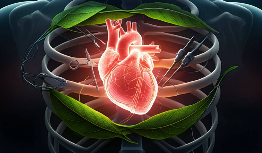 Illustration of LAST operation with glowing heart and leaves