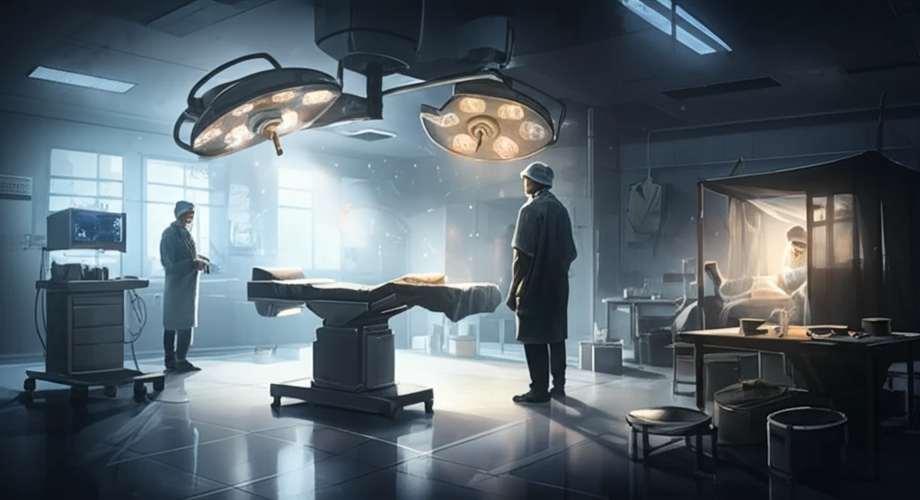 A visual representation of the disparity between modern healthcare and volunteer medical missions in developing countries.