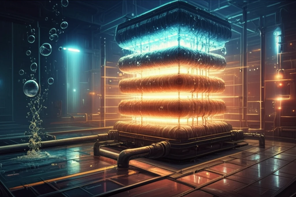 Textile wastewater being purified by a membrane bioreactor