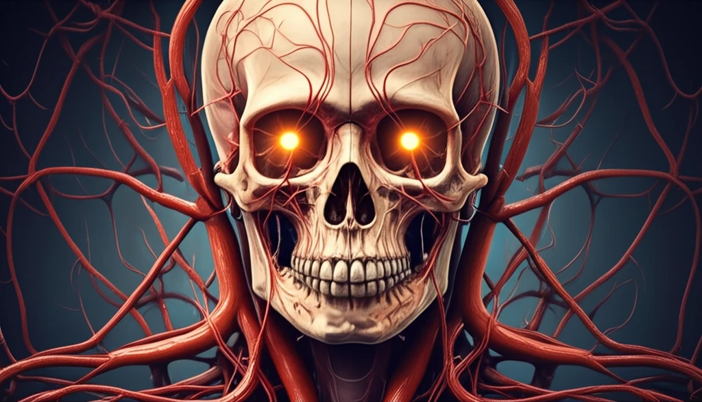 Human skull with duplicated foramen spinosum