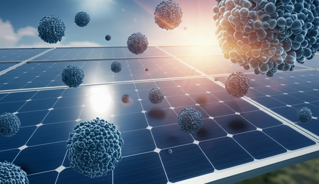 Nanofluids enhancing solar energy absorption with a futuristic solar panel.