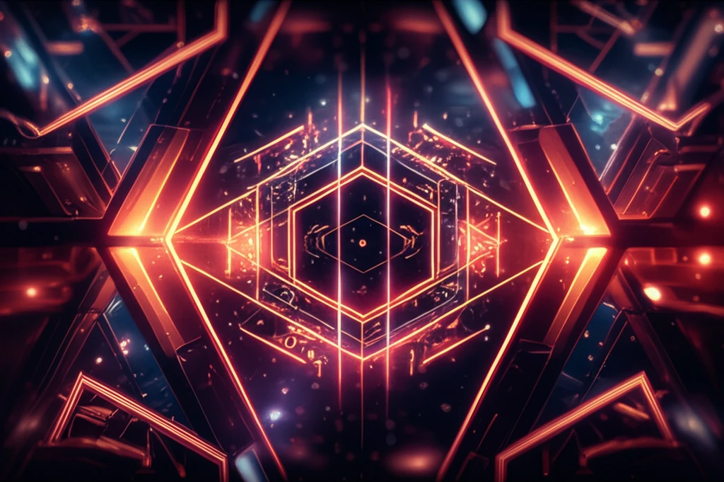 Surreal illustration of alkali chalcogenido manganate crystal structure