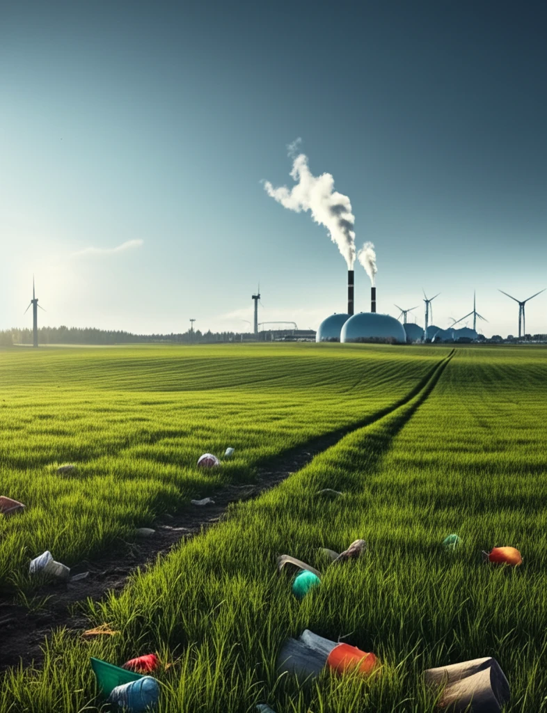 Waste transforming into energy and resources through anaerobic digestion.