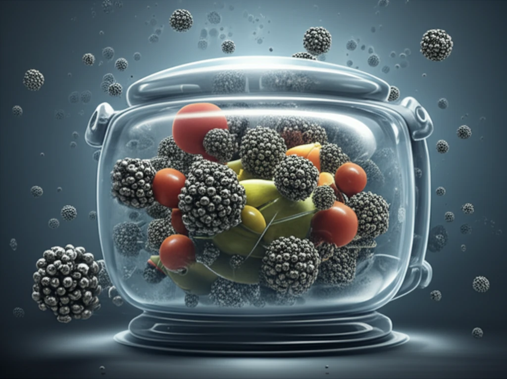 Metal nanoparticles preserving fresh produce.