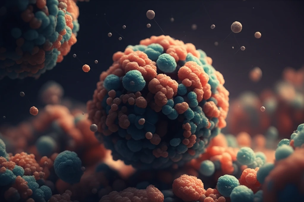 Microscopic view of tungsten and zirconium dioxide particles forming a robust alloy.