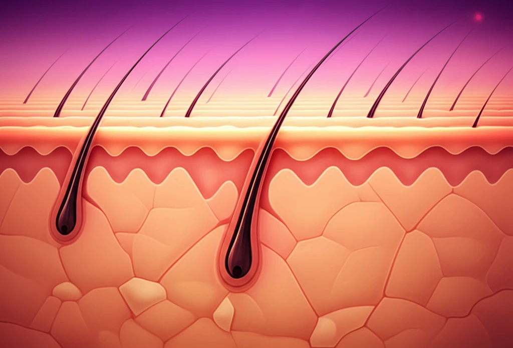 Symbolic image of healthy skin overcoming melanoma.