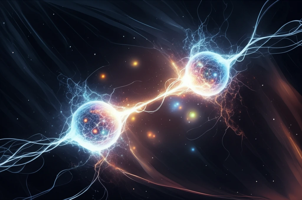 Entangled Electrons in Quantum Space