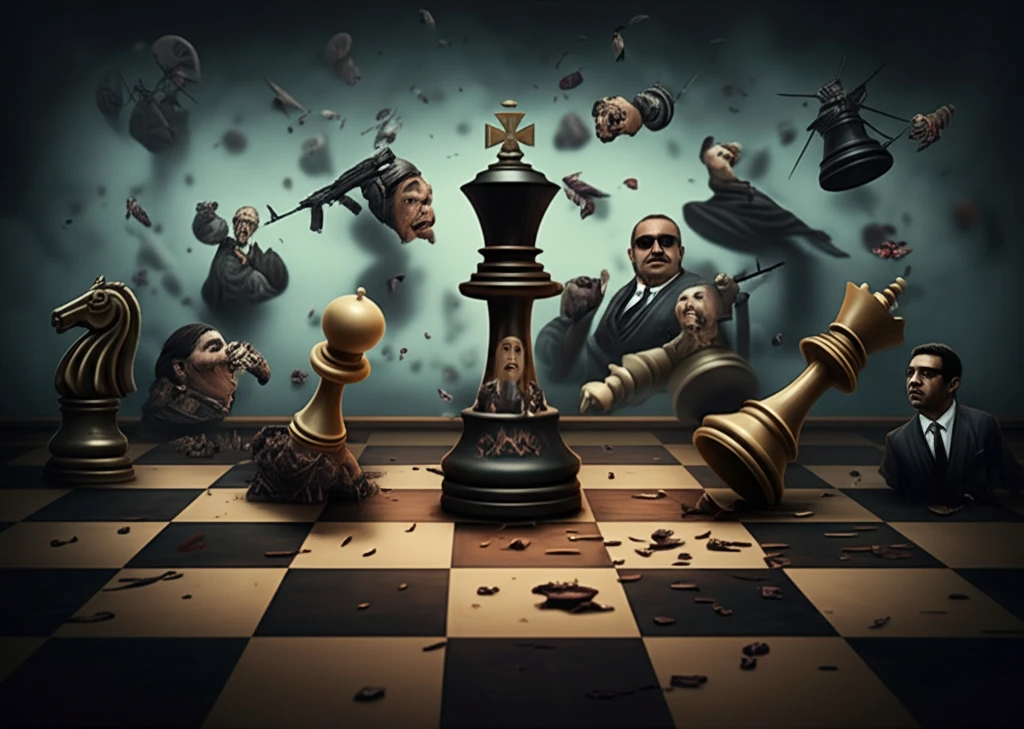Symbolic representation of the High Value Target strategy's impact on Mexican cartels.