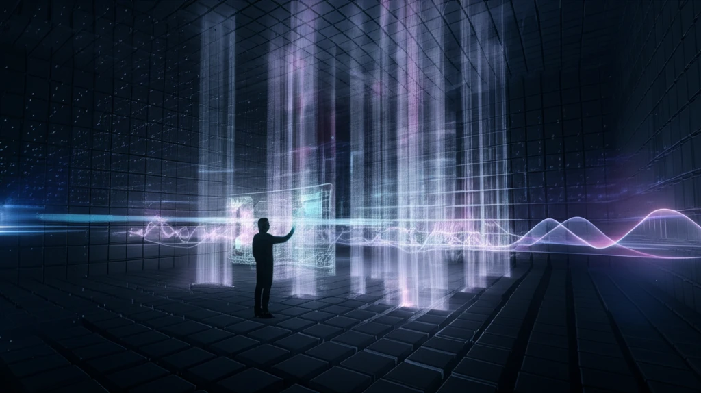 Reverberation chamber digital illustration
