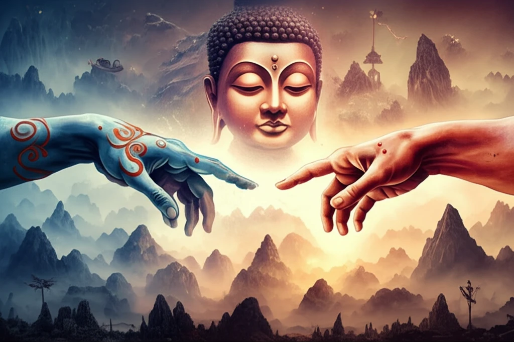 Symbolic illustration of interfaith dialogue and understanding