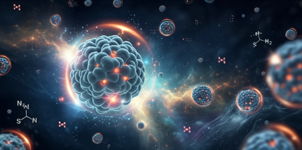 Ceria nanoparticles visualized with superoxide ions and clean energy landscape.