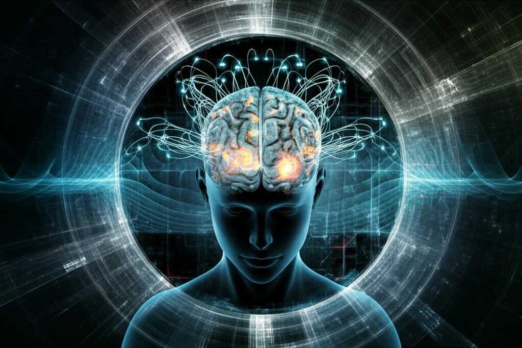 Wearable EEG technology monitoring brain activity with advanced sensors.