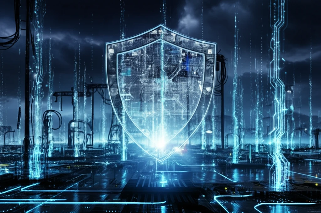 Data streams flowing through a protected power grid
