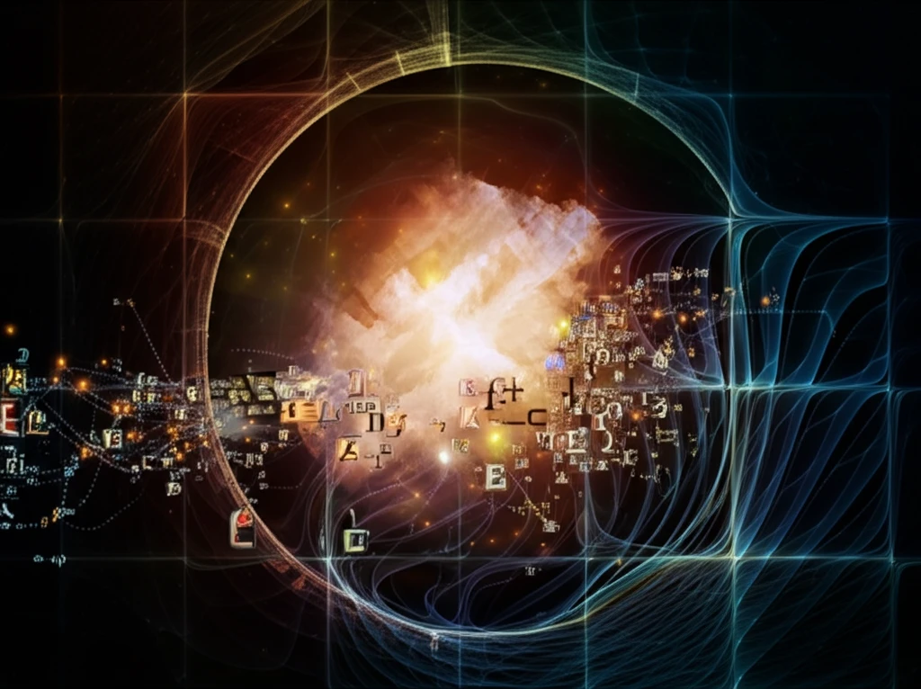 Surreal illustration of interconnected data nodes with probabilistic paths, representing stochastic modeling.