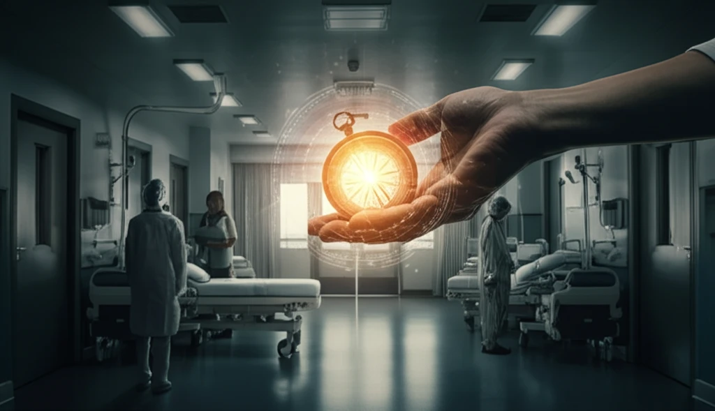 Compass guiding end-of-life decisions in hospice care.