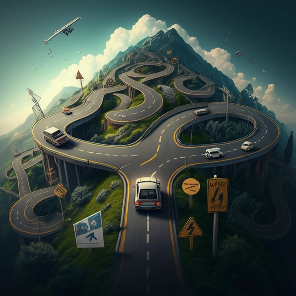 Route optimization for travel using AI and digital maps