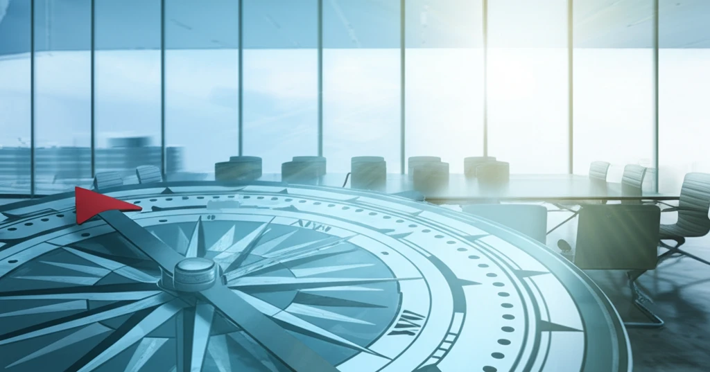 Ethical compass guiding business decisions towards financial integrity.