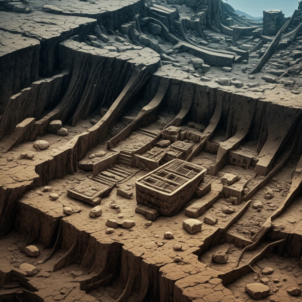 A microscopic world revealing the secrets of archaeological sites.