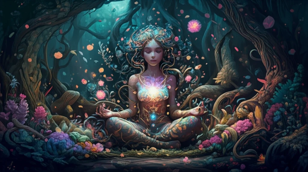 Woman finding inner strength to cope with PCOS symptoms, symbolizing mental wellness.