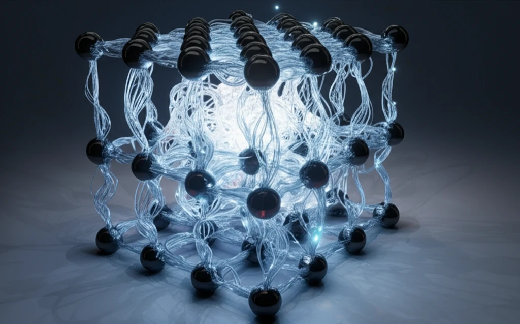 Glowing LiCoO2 crystal lattice powered by hydrazine streams.