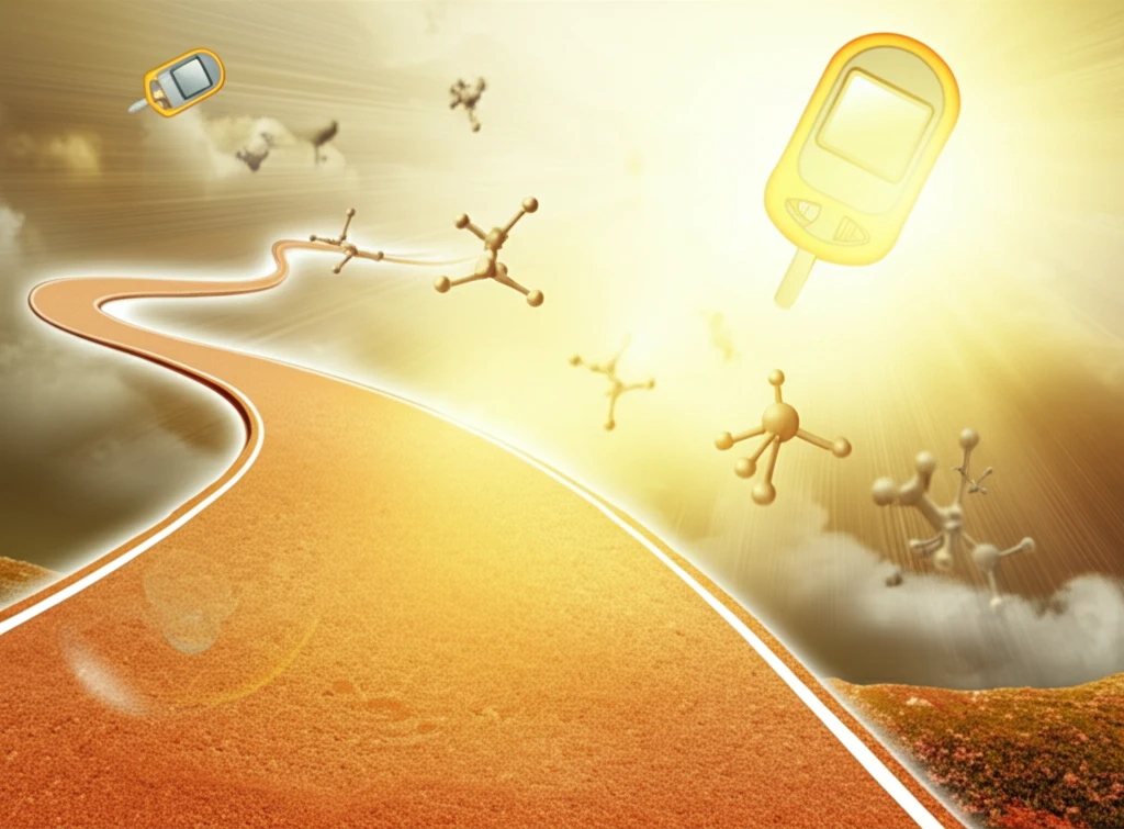 Path leading to sunlight horizon symbolizing diabetes prevention