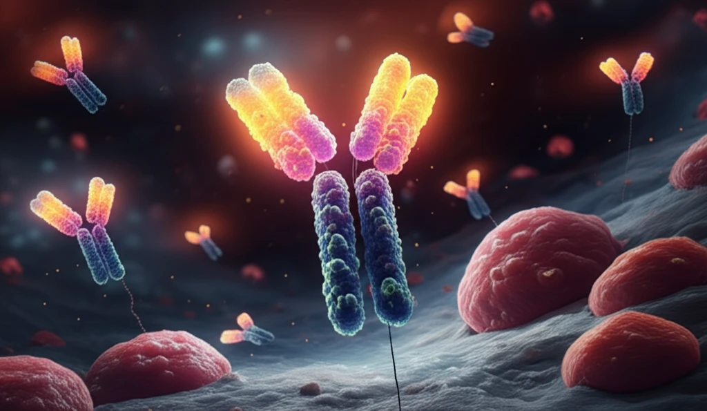 Antibodies attacking cancer cells
