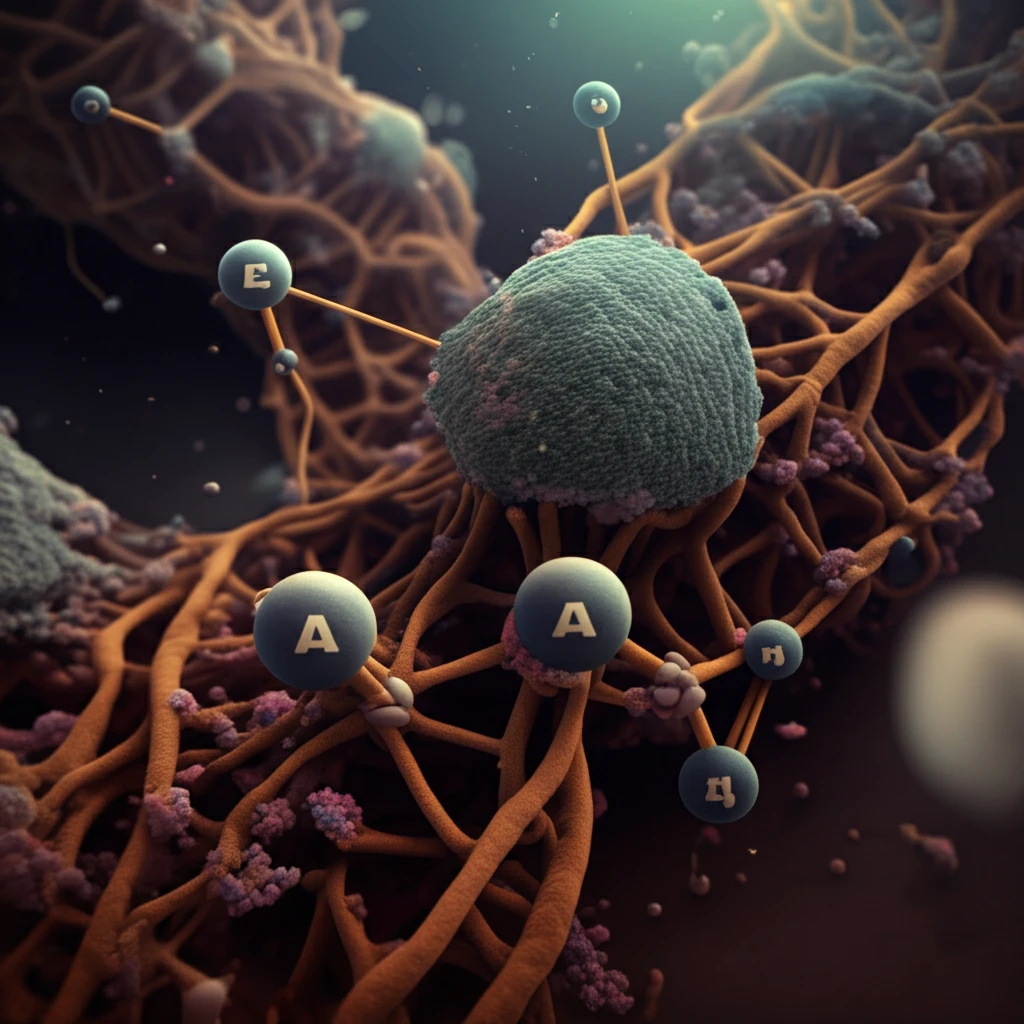 Microscopic view of cellulose fibers purifying arsenic-contaminated water.