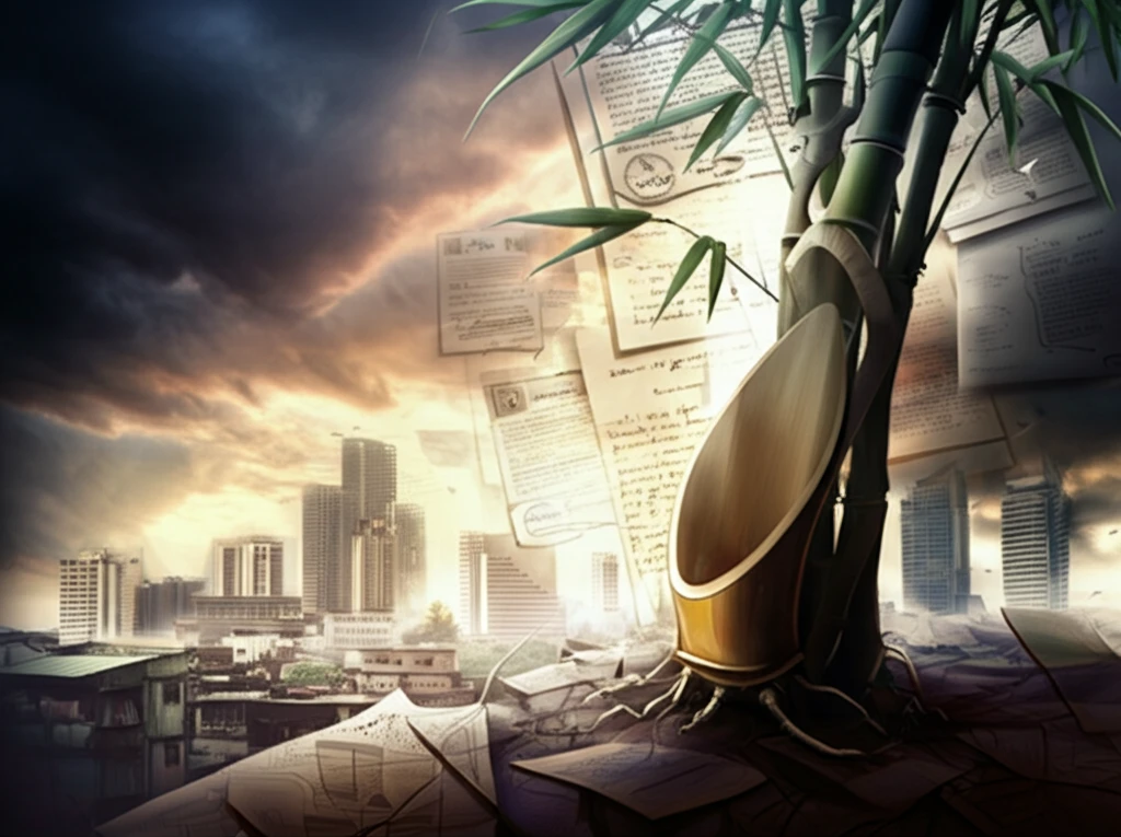 Resilient bamboo in Manila symbolizes the enduring spirit of Filipinos.