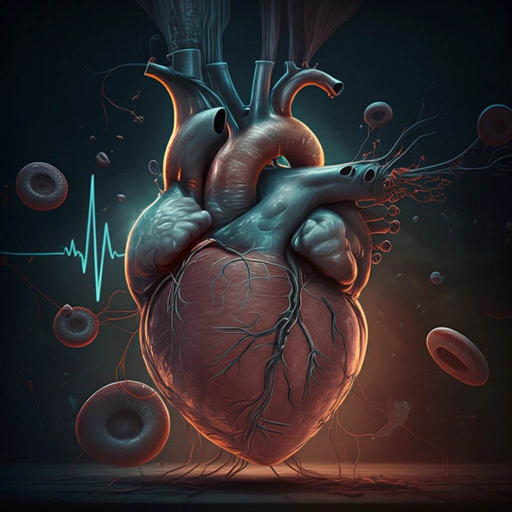 Surreal illustration of Methoxetamine's destructive effect on heart.