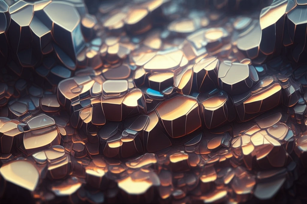 Microscopic view of iridescent liquid crystal stripes