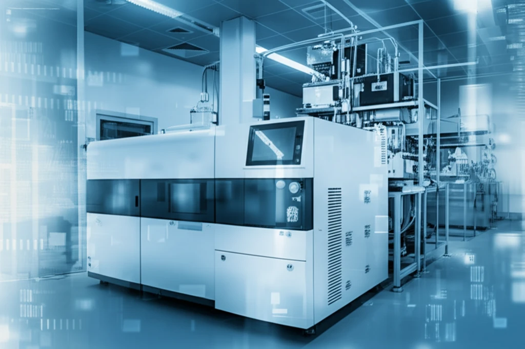 HPLC machine running analysis of nilotinib sample.
