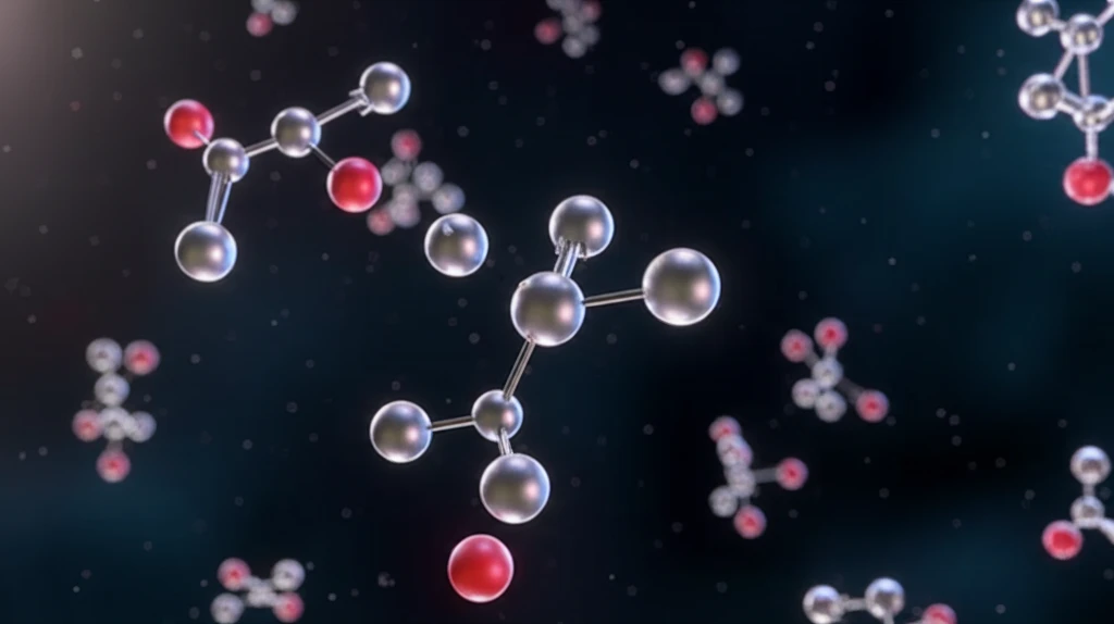 Molecules dancing under visible light, conducted by nickel atoms.