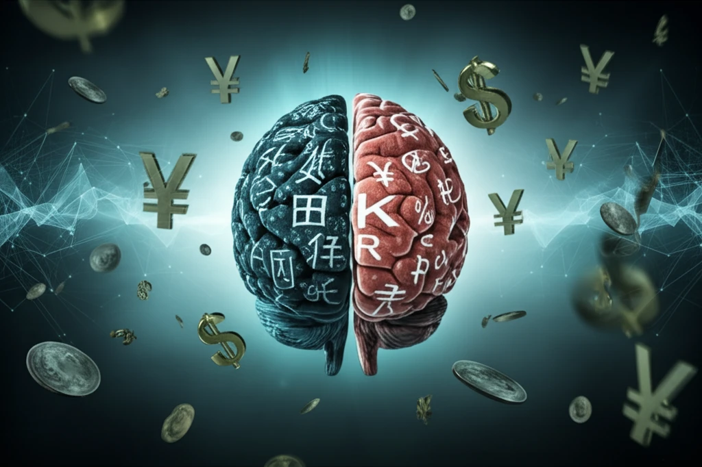 A brain divided by language, influencing financial decisions